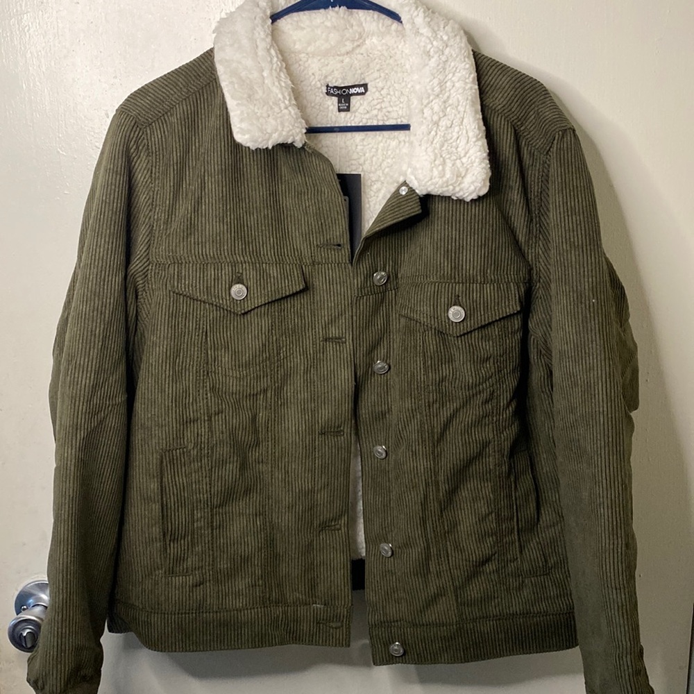 Living Without You Jacket-  olive